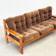1970s pine sofa set