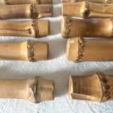 Vintage bamboo wooden knife holder