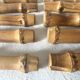 Vintage bamboo wooden knife holder