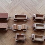 Miniature holzkuns loquai wooden train set