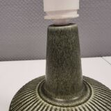 Small table lamp in grey/greenish ceramic, made by Danish Søholm in the 1970s