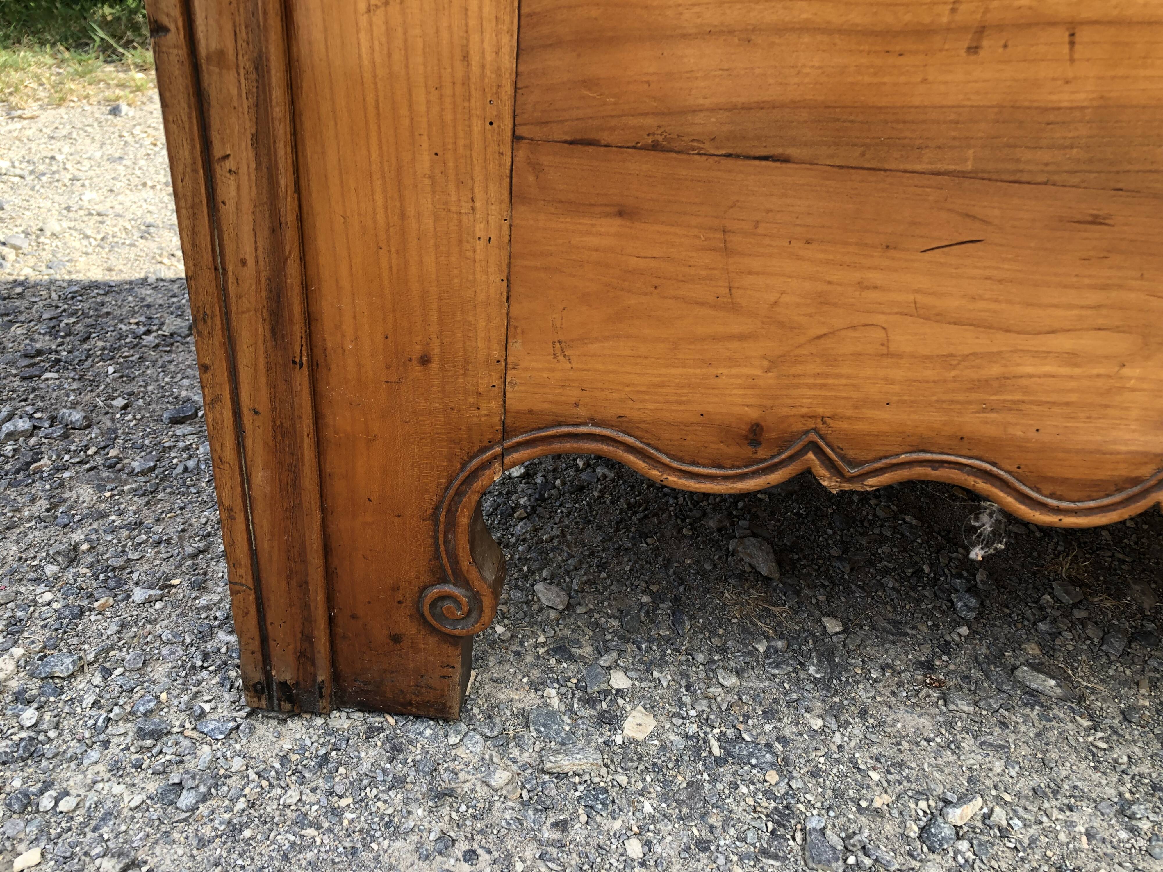 Louis XV style cherry wood cabinet late 19th century