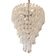 Transparent and White “Ricci” Murano Glass Chandelier