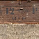 Table HST "Red house by the river" signed C. Normand early XX°