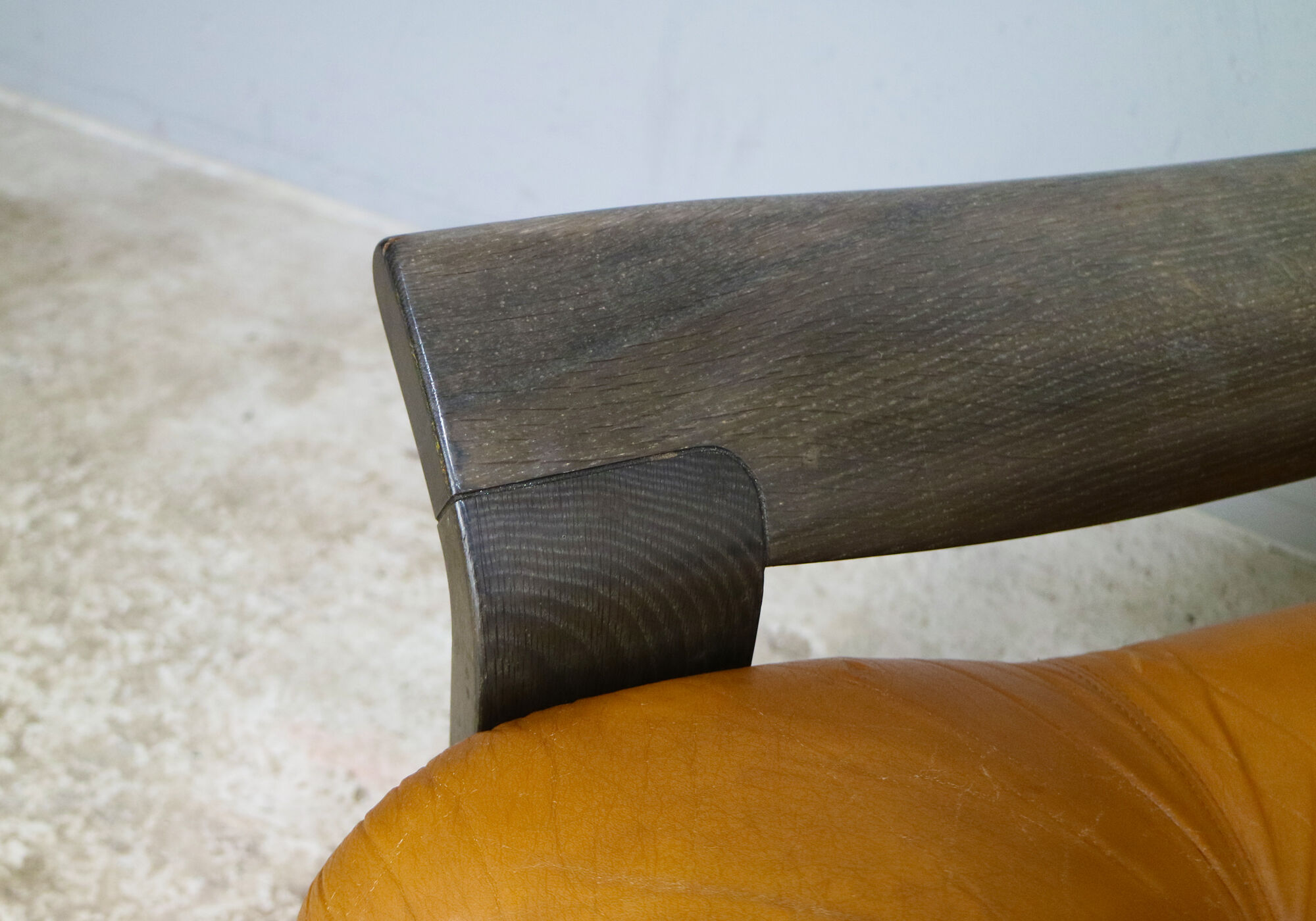 Fauteuil danois en cuir