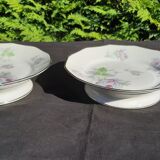 2 coupes montées en porcelaine