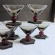 Verres à pied Art Deco verre de Murano