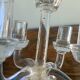 Chandelier, candelabra in bubbled blown glass