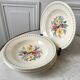 Lot de 6 assiettes creuses Digoin Sarreguemines années 40
