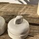 3 electric switches ceramic 20-30s vintage white