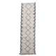 Berber runner rug diamond white and black 80x290 cm
