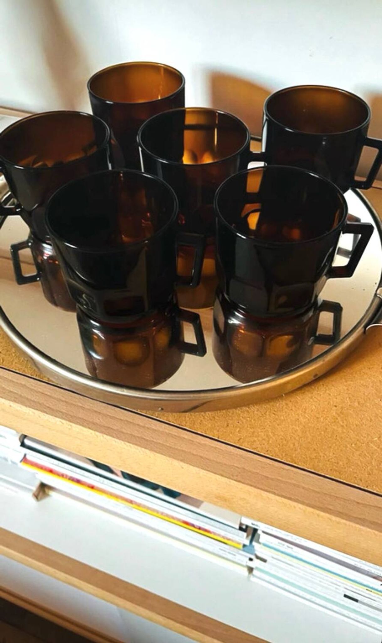 Set of 6 vintage Arcoroc France cups