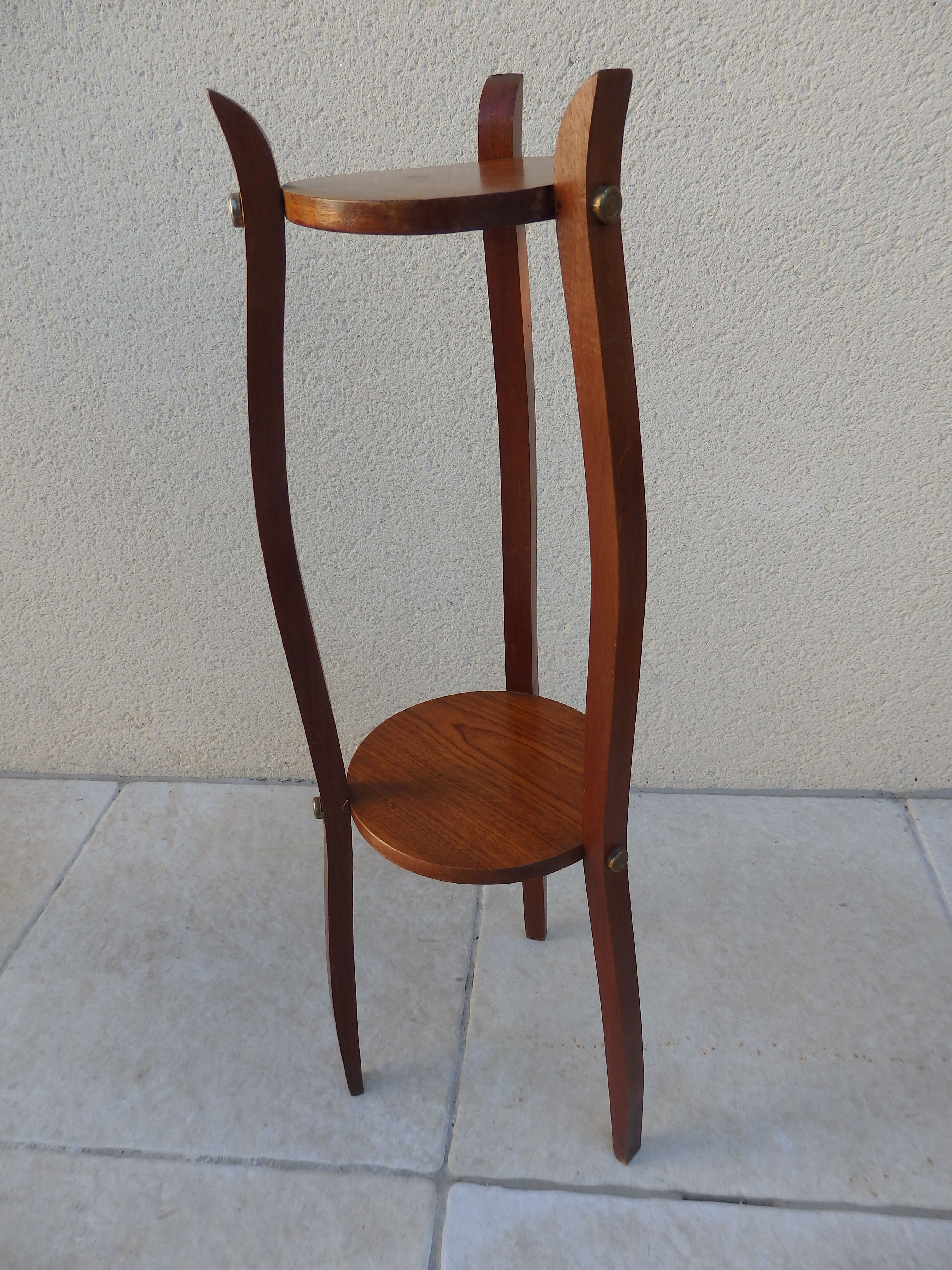 Vintage wooden pedestal table