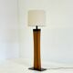 Lampe de sol en teck des années 50 italienne