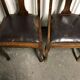 4 english chairs leather suite