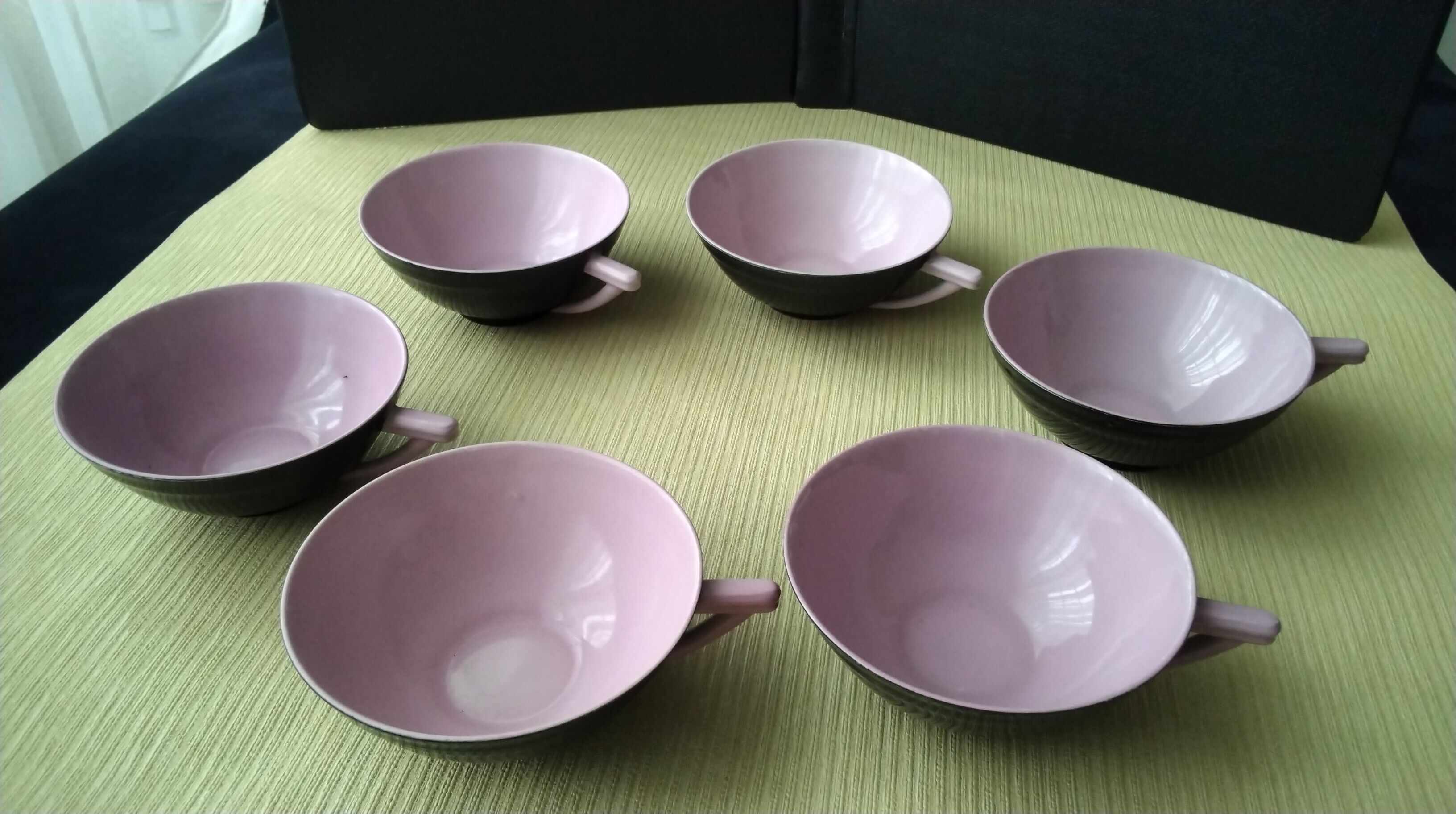 Set de 6 tasses à café ou thé en porcelaine de Limoges