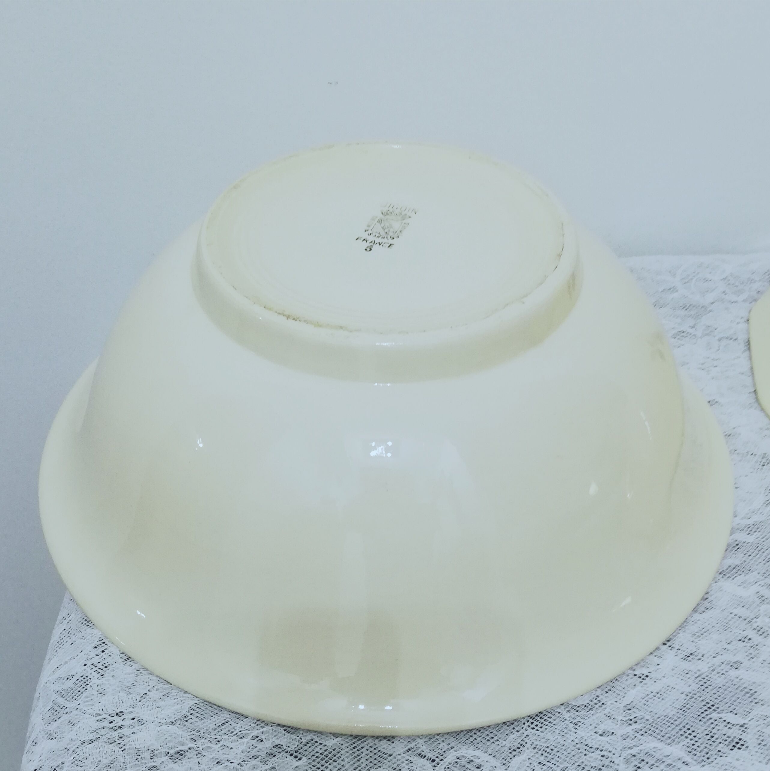 Service 24 pieces in iron earth Digoin Sarreguemines