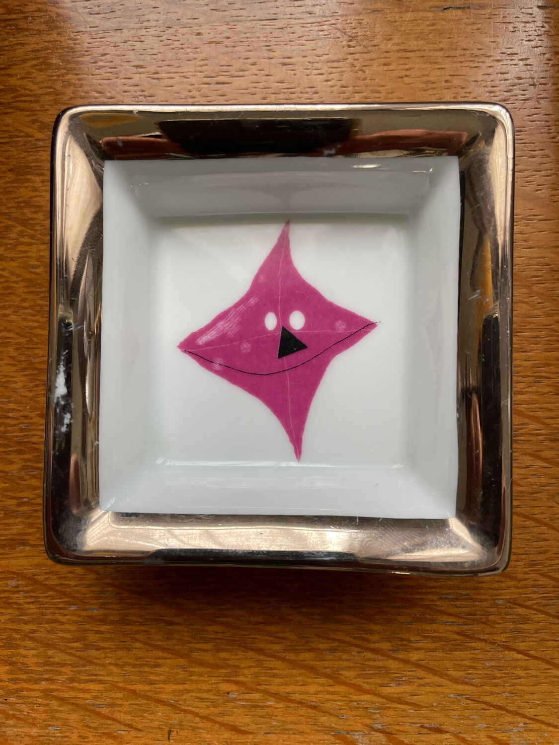 Duo of ashtrays Christian Lacroix in porcelain