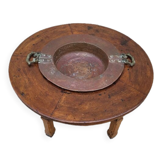 Old brazier coffee table of the XlXth century
