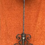 Art deco wrought iron floor lamp