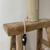 Sandstone lamp and jute string