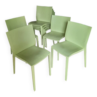 Set of 8 Slick-Slick chairs designed by Philippe Starck, XO edition