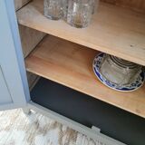 Restored parisian buffet in grey