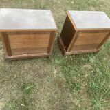 Paire de tables de chevet ancien