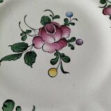 Trio of antique hand-painted plates