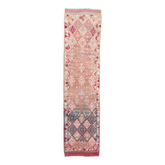 Tapis de couloir turc Orientel rose 3x11, 82x321 cm