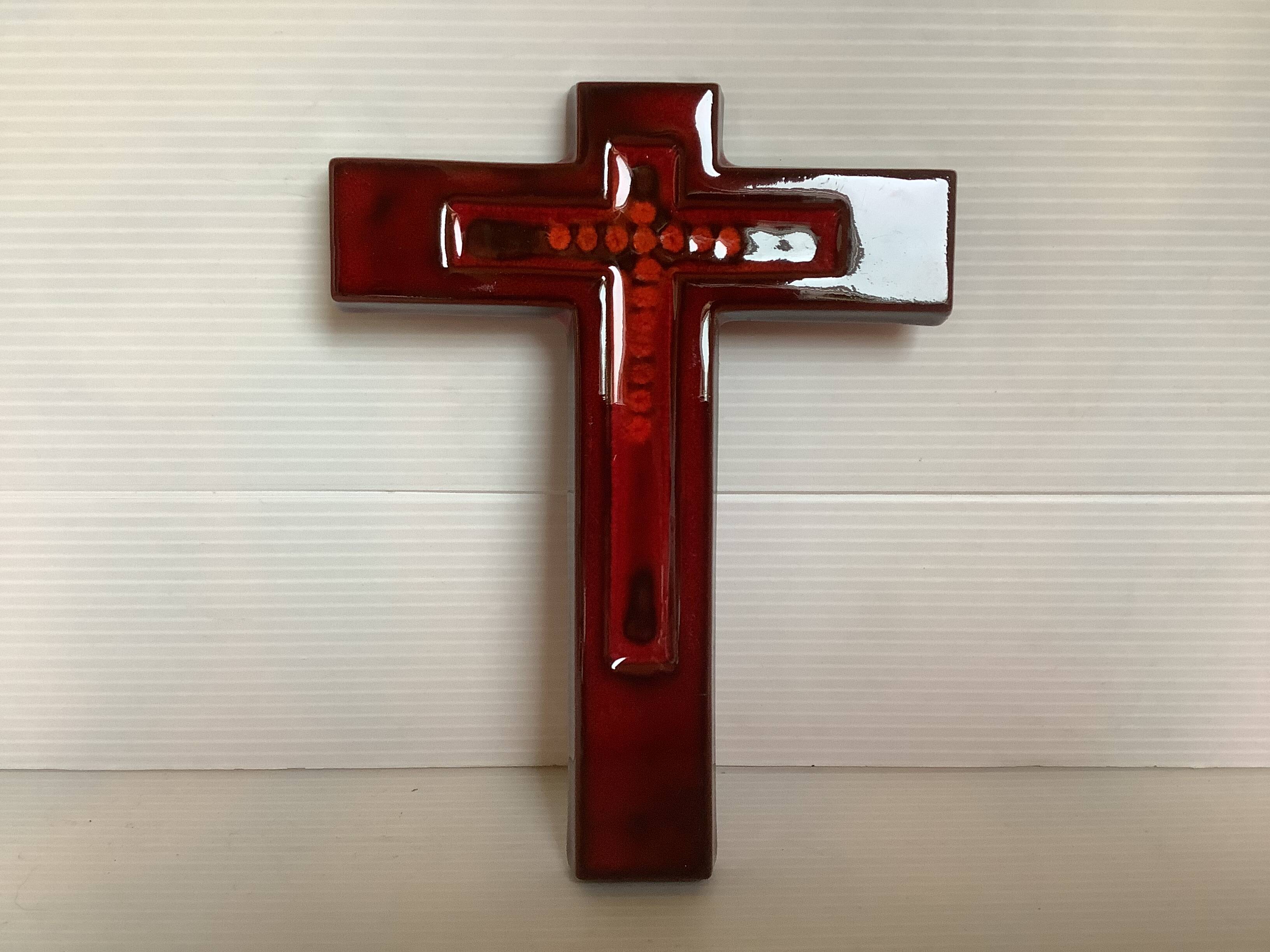 Bayer ceramic crucifix from the 70s