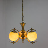 Brass chandelier, 1920s