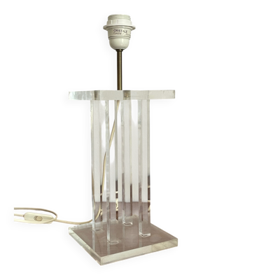 Lampe vintage de David Lange modèle cristale en plexiglas
