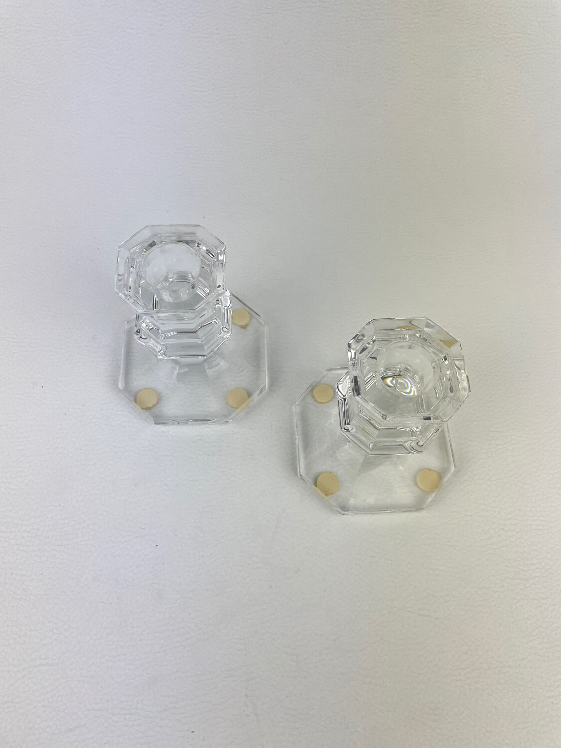 Baccarat table candlesticks Harcourt model crystal