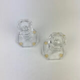 Baccarat table candlesticks Harcourt model crystal