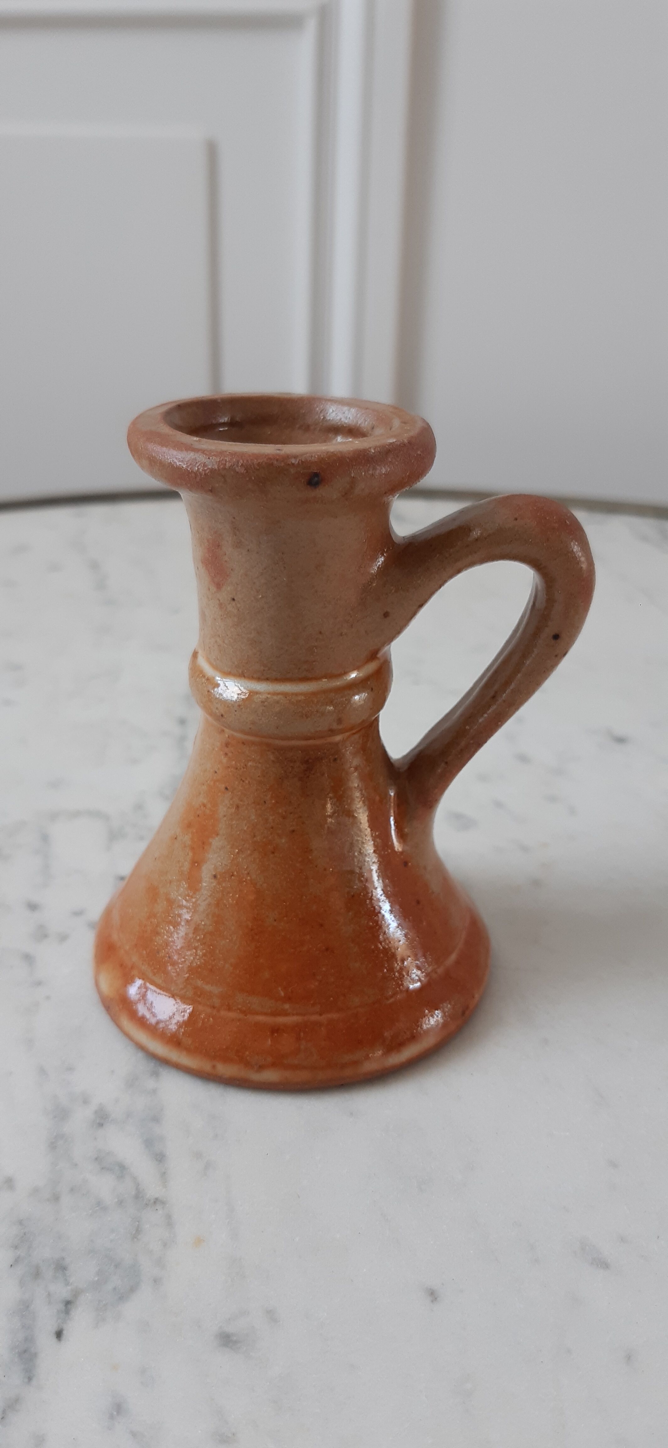 Sandstone candle holder 70s