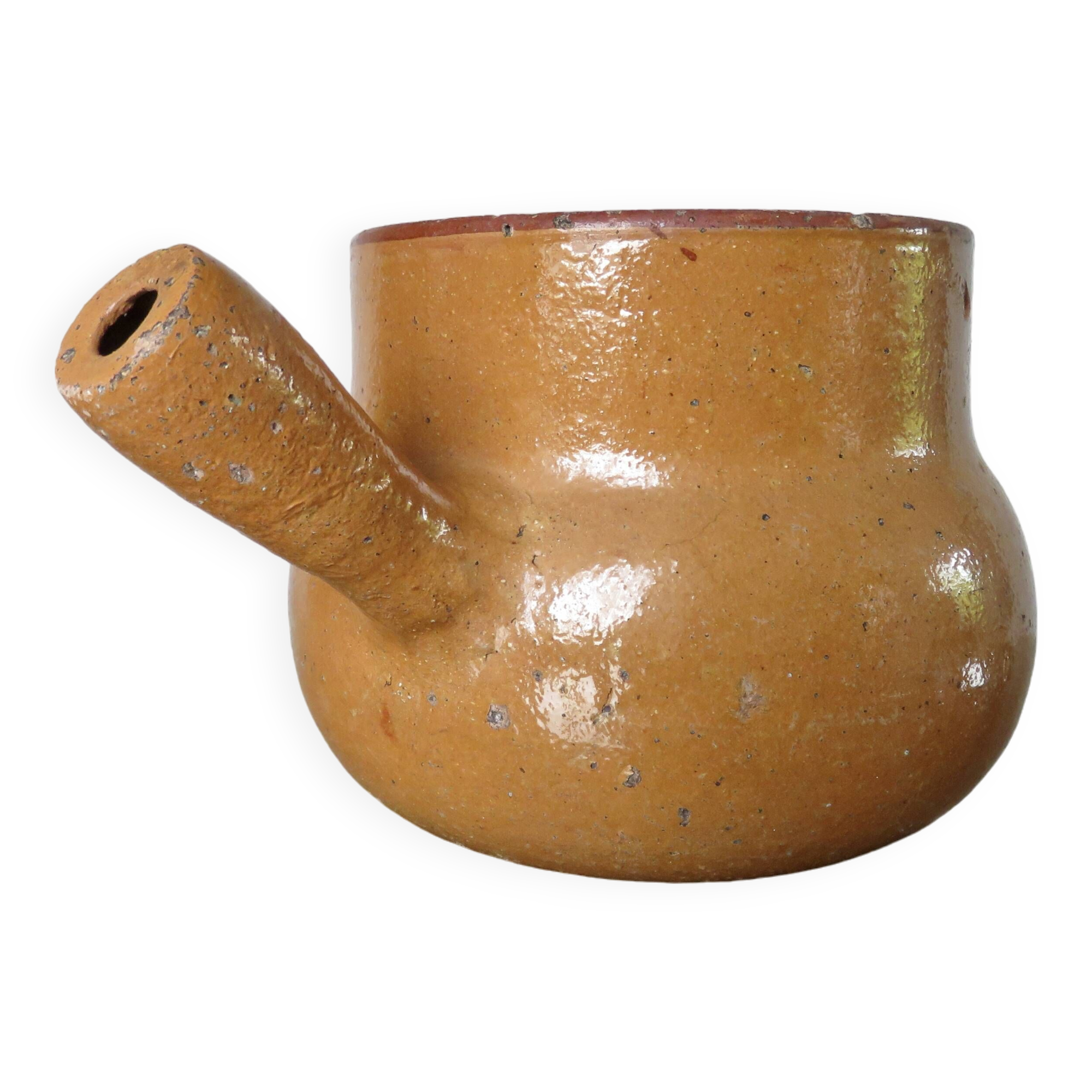 Flower pot, Vallauris ceramic frying pan signed 1950