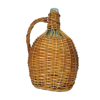 Rattan bottle vintage