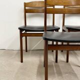4 chaises Danoise en palissandre de Rio