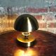 Art Deco-style mushroom lamp in gilded brass
