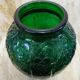 Ovoid vase green glass art deco