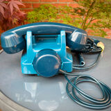 Telephone vintage Socotel S63 bleu 1983