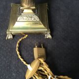 Bronze lamp foot fluted barrel with capitals