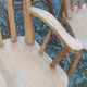 Set de 4 chaises et 1 fauteuil style montagne en chêne