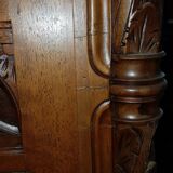 Antique Gothic style walnut wardrobe 19th century
