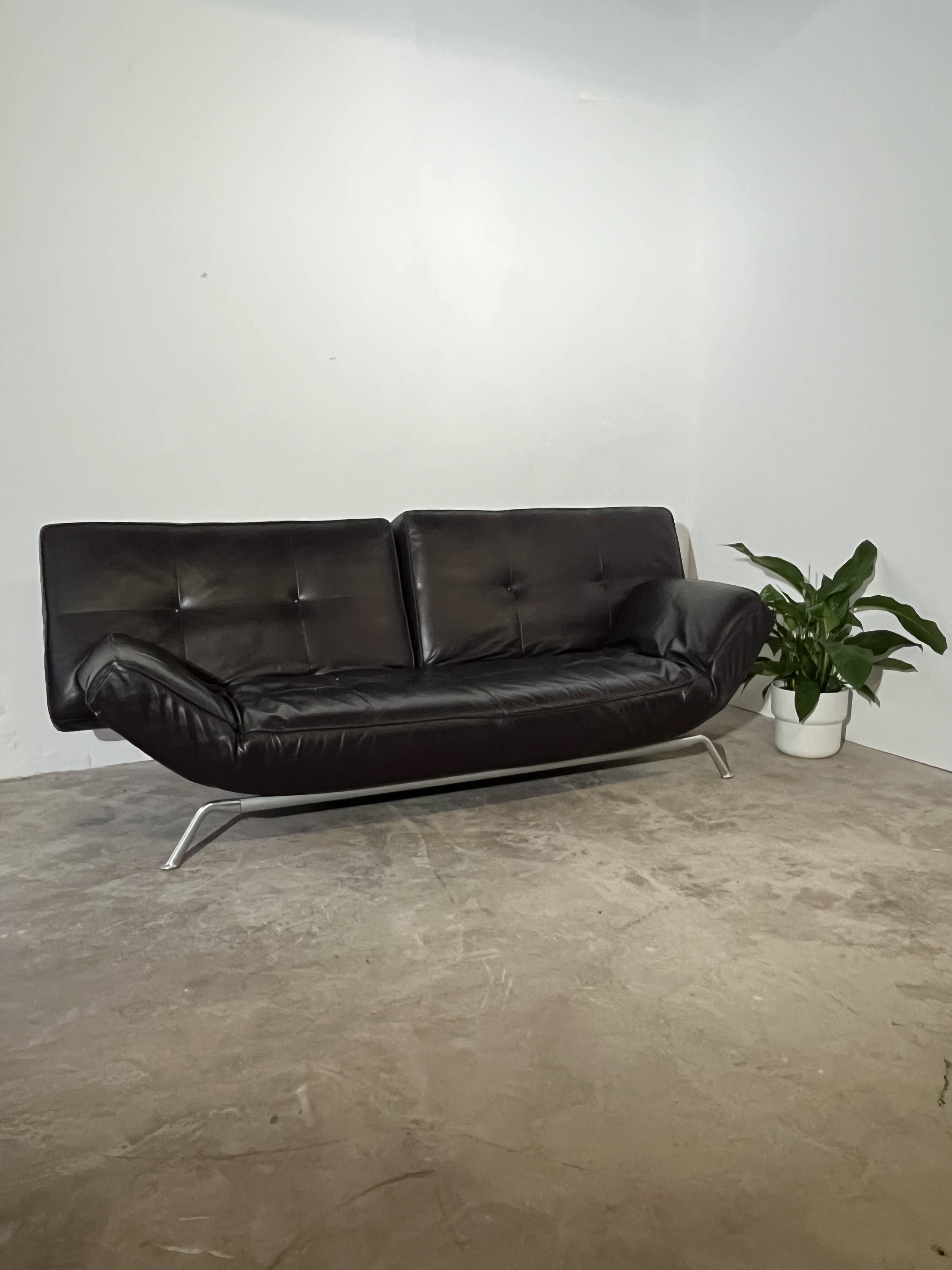 Smala leather sofa, Cinna, Design Pascal Mourgue