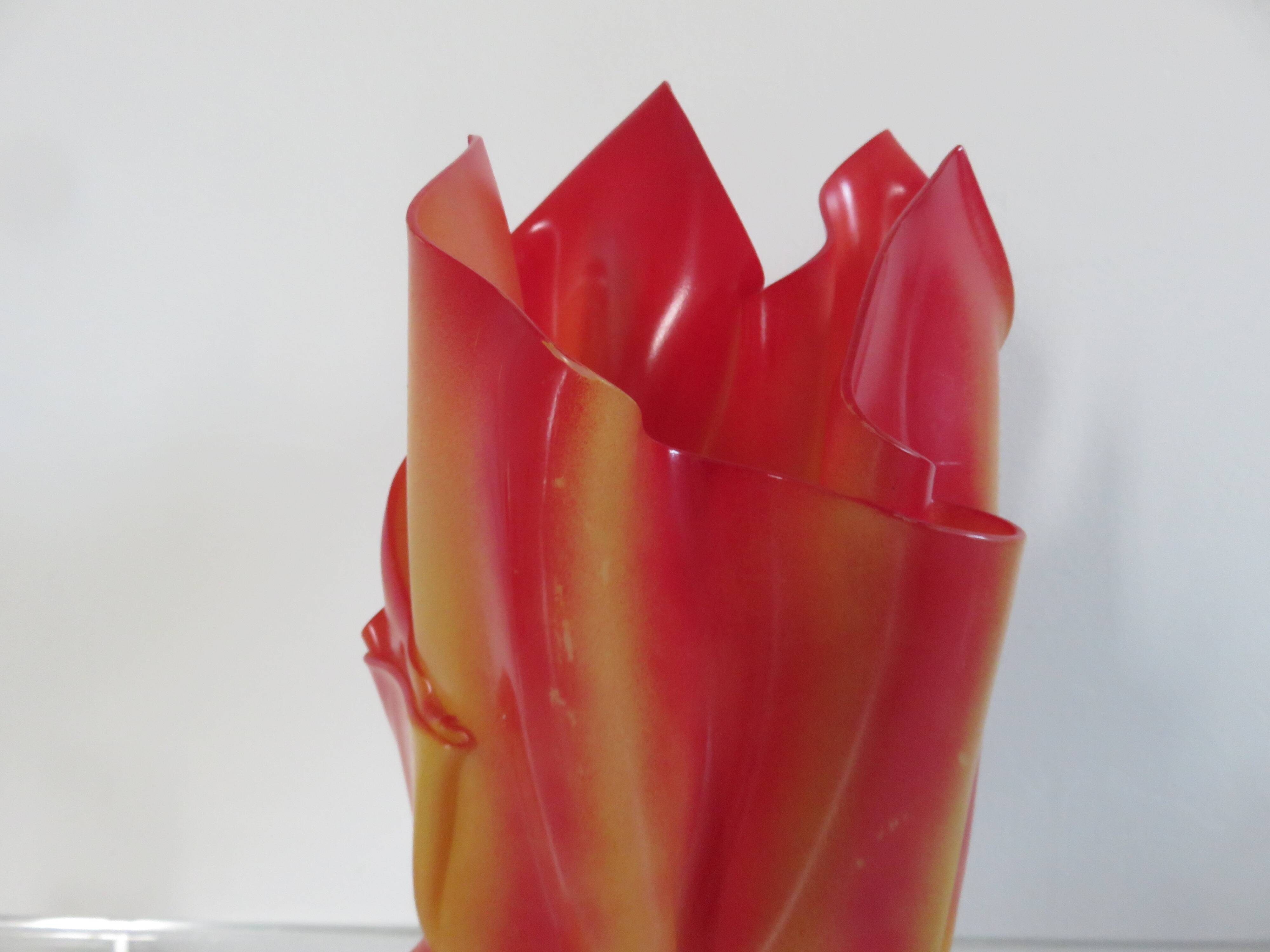 Draped chaplain lamp, Les Exclarares, in polycarbonate, 1980