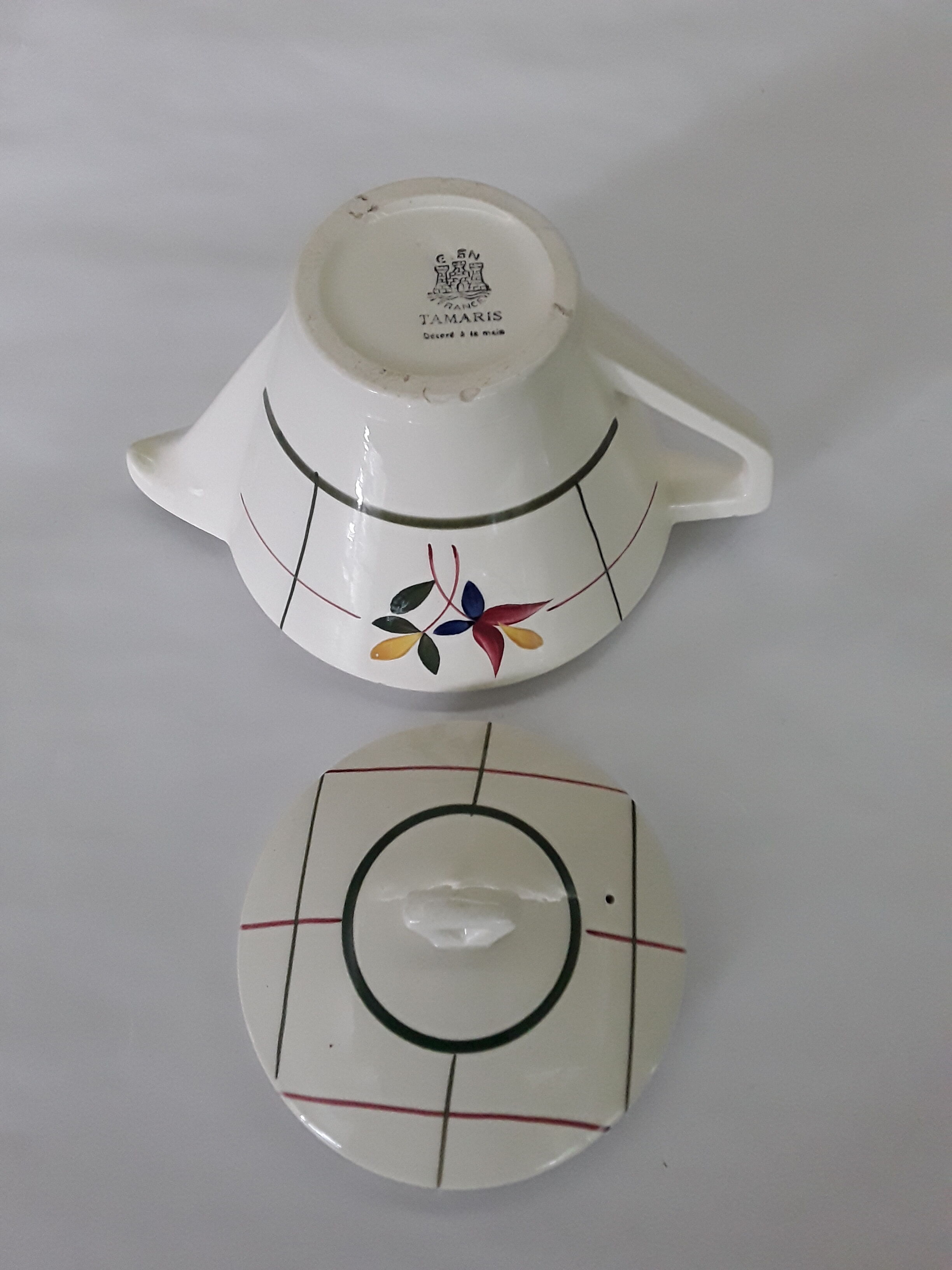 Gien Tamaris vintage teapot