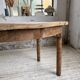 Oval walnut farmhouse table