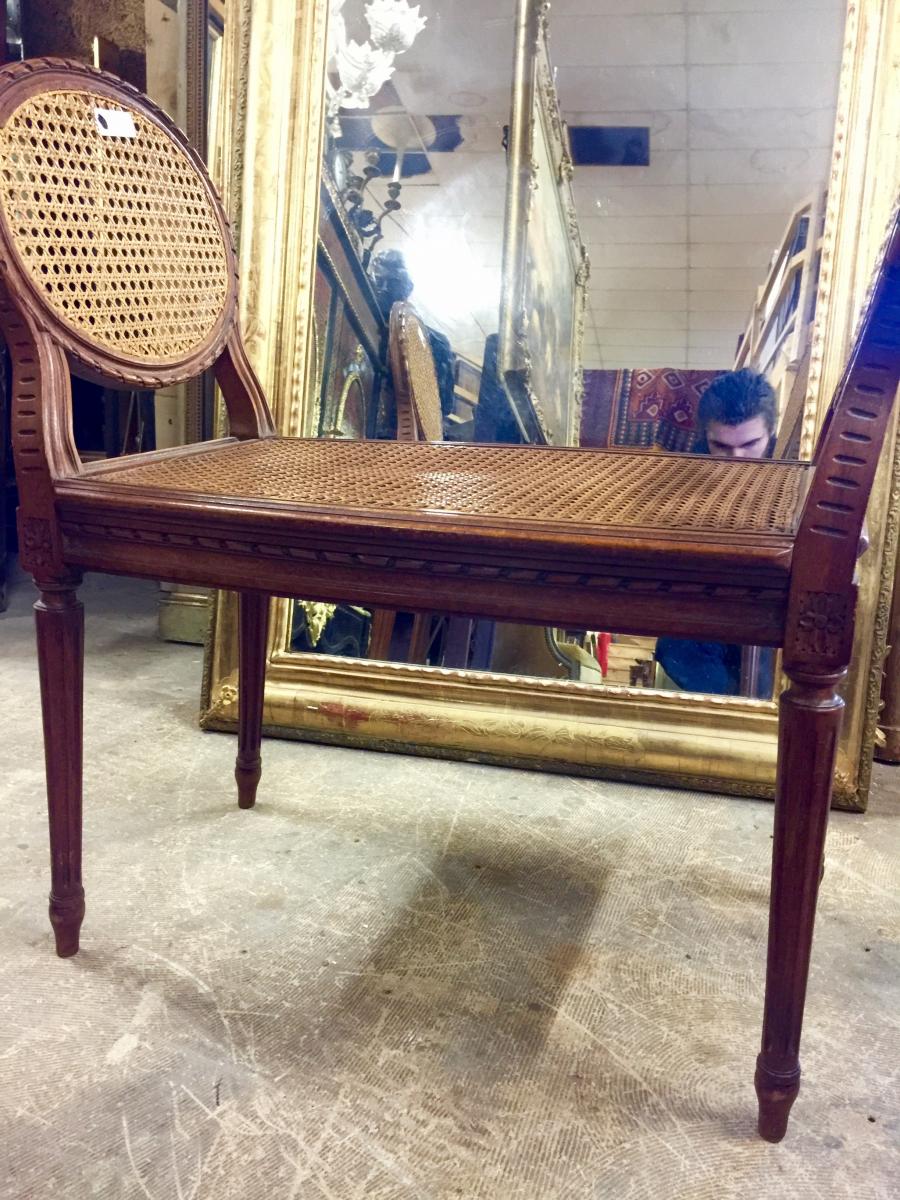 Seat in Louis XVI style caning